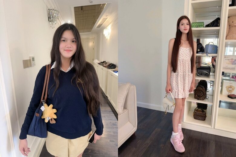 Victoria thừa hưởng từ mẹ vóc dáng chuẩn, chiều cao nổi bật, được khuyên nên đi thi hoa hậu.