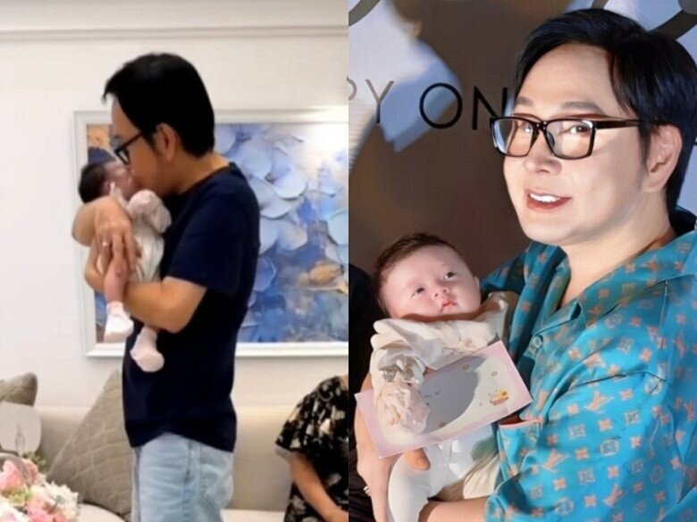 Vũ Luân tự tay chăm bẵm ái nữ.