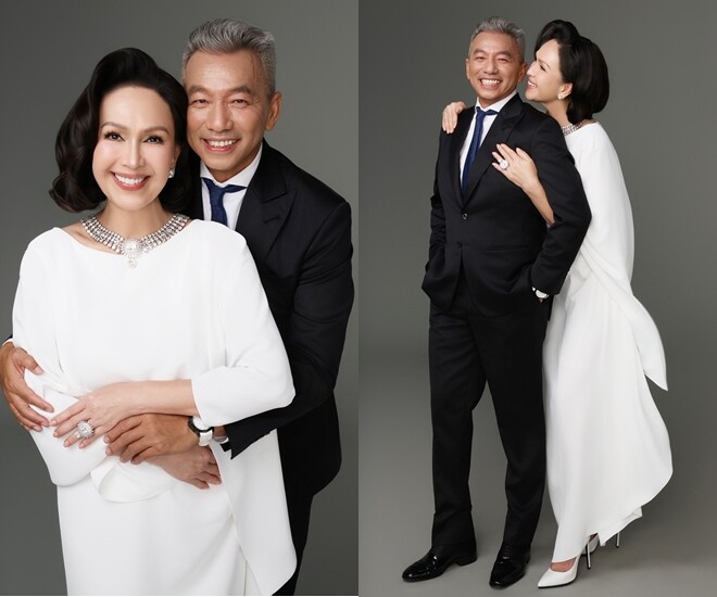 “Nữ hoàng ảnh lịch” Diễm My khoe ảnh tình tứ nhân dịp kỷ niệm 32 năm bên chồng.