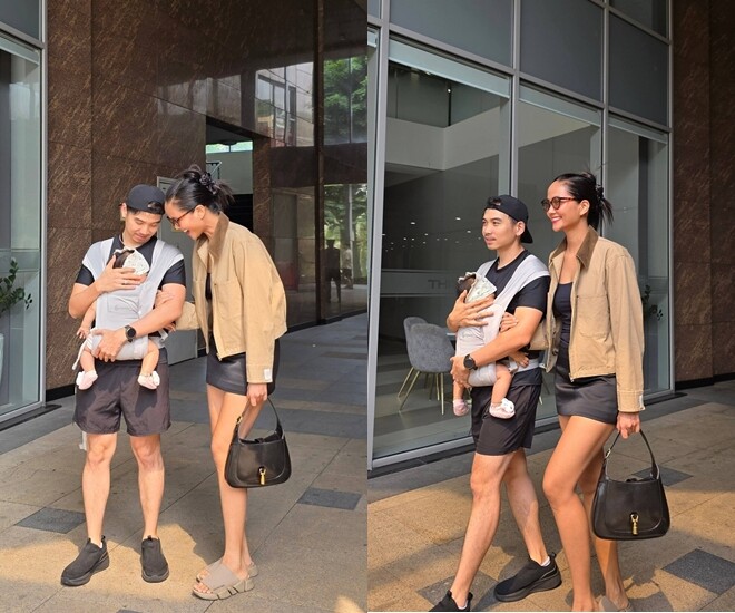 Hoa hậu H’Hen Niê chia sẻ loạt hình ảnh gần gũi, giản dị khi đi dạo phố cùng chồng và con gái.