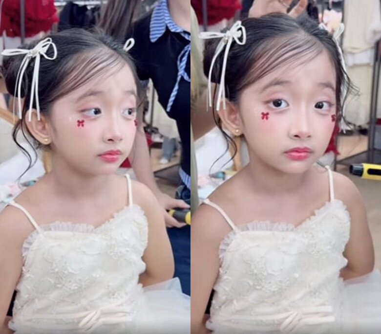 Anna Vương Diễm càng lớn càng chuyên nghiệp trước ống kính.