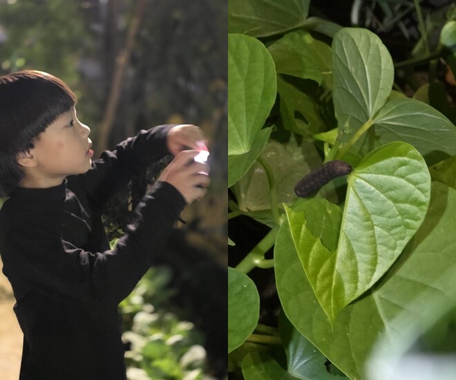 Xúc động trước khoảnh khắc cậu út nhà Xuân Bắc đợi bố đi làm về vào đêm khuya.