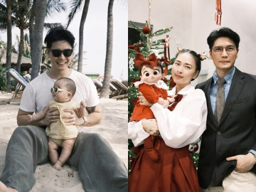 Chồng Ngô Thanh Vân khoe con gái xinh xắn với 2 má "bánh bao", thấy rung động như lần đầu mới yêu