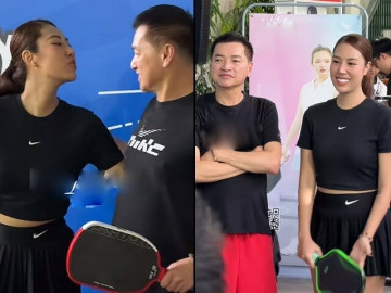 Sao Việt 24h: Quang Minh "né" nụ hôn của vợ trẻ Tăng Khánh Chi tại sự kiện, thái độ sau đó càng gây chú ý