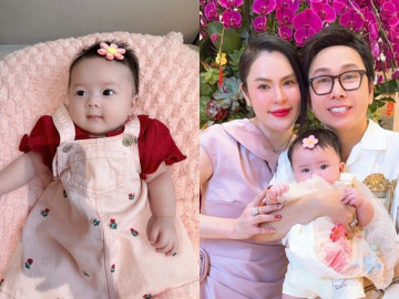 Phương Lê tự tin chăm con mọn vì kinh nghiệm có 3 ái nữ, NSƯT Vũ Luân cưng chiều tiểu công chúa trong biệt thự trăm tỷ