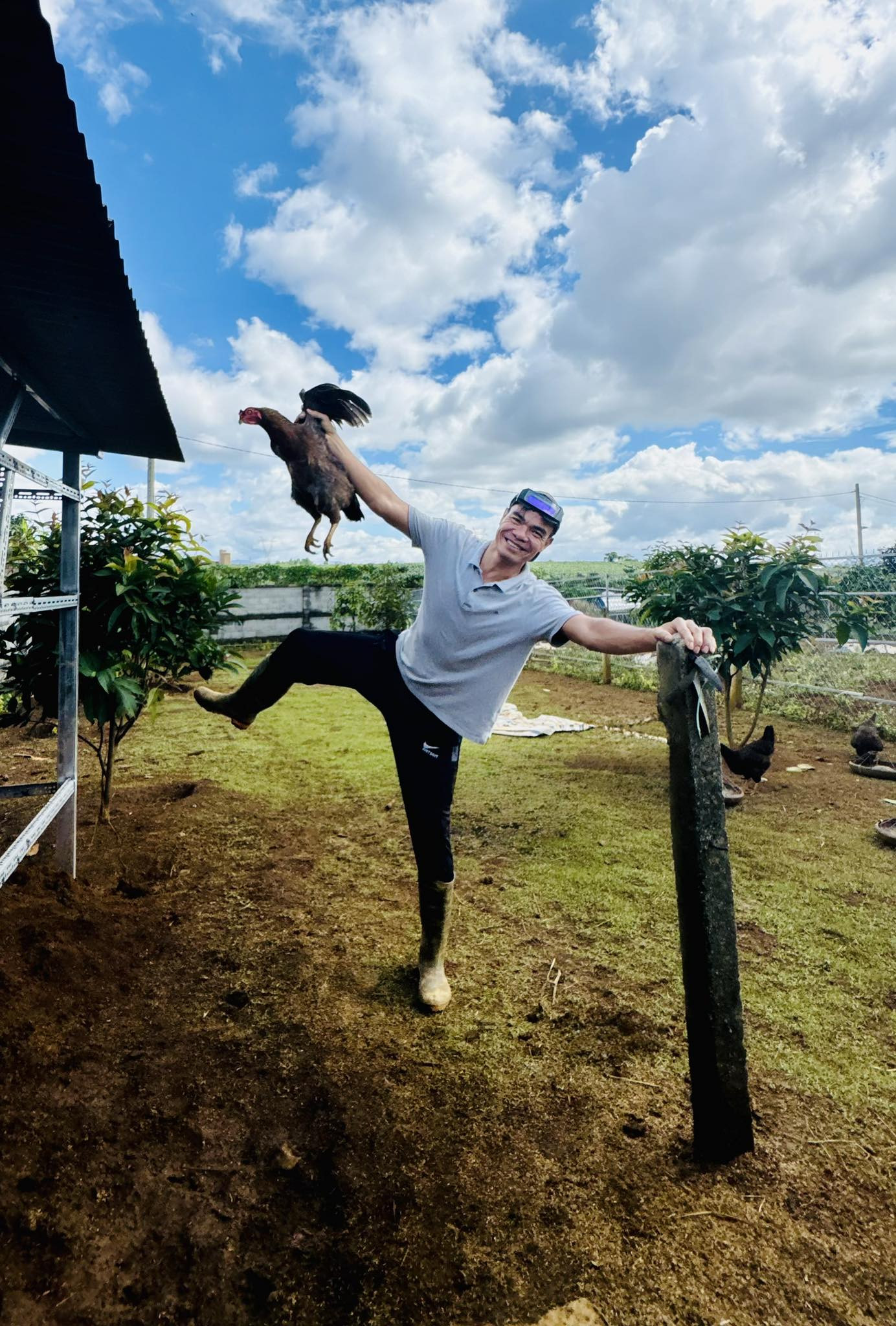 Anh Dũng mua một mảnh đất ở Lâm Đồng, cải tạo thành nhà vườn, làm nơi trốn phố 2 lần mỗi tháng 