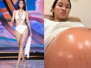 Không nhận ra mỹ nhân Việt thi Hoa hậu: Dính bầu bụng rạn vượt mặt, chồng doanh nhân kêu "Phá thế"