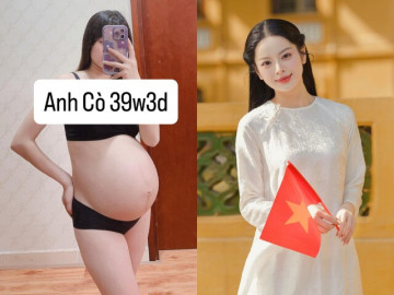 Á khôi Hà Nội 2025 khoe bụng đẹp nõn nà láng mịn không vết rạn, chồng con đẹp như nam thần