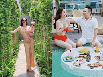 Yêu con - Sinh con cho đại gia Hà Tĩnh hơn 10 tuổi, "công chúa" nổi tiếng TPHCM làm mẹ số hưởng ở khu đất vàng, U40 đẹp "điên đảo"