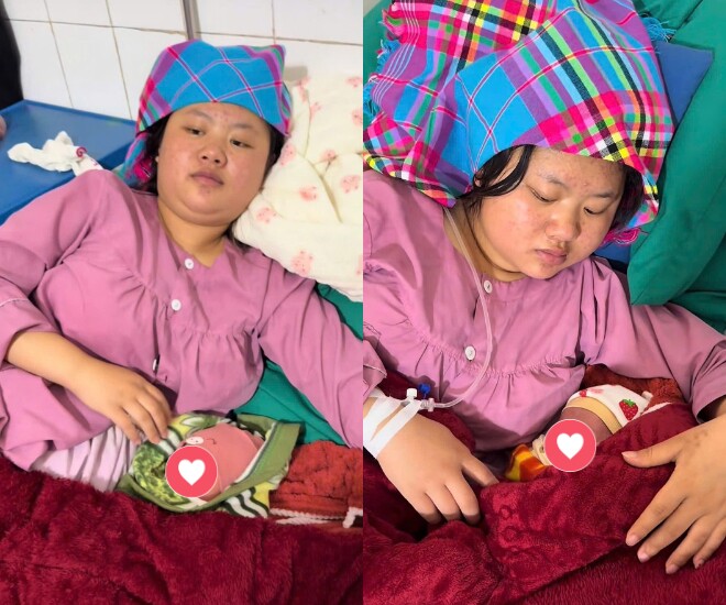 10X bên con mới sinh, vẻ ngoài thay đổi, có chút mệt mỏi.