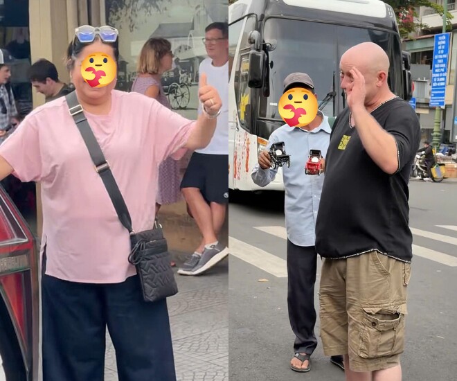 Đông đảo khách Tây bày tỏ sự thích thú, tương tác đáng yêu với ái nữ Minh Nhựa.