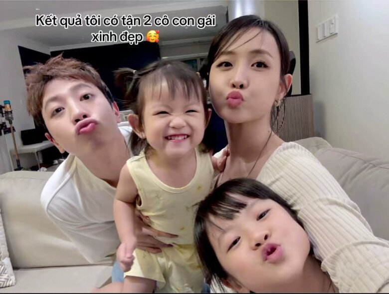 Gia đình nhỏ hạnh phúc của Á hậu Việt bên chồng kém 1 tuổi.