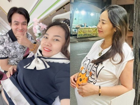 Bà bầu - Vợ đại gia của Cao Minh Đạt bế bụng bầu sắp "vỡ chum" xuống đường bán hàng, sắc vóc tuổi U50 ai cũng ngoái nhìn