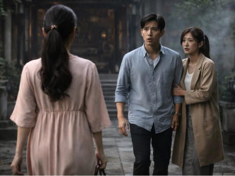 Bà bầu - Rằm tháng Giêng đến chùa cầu an thì gặp chồng cũ sánh đôi vợ mới, nhìn thấy bụng tôi anh đứng không vững