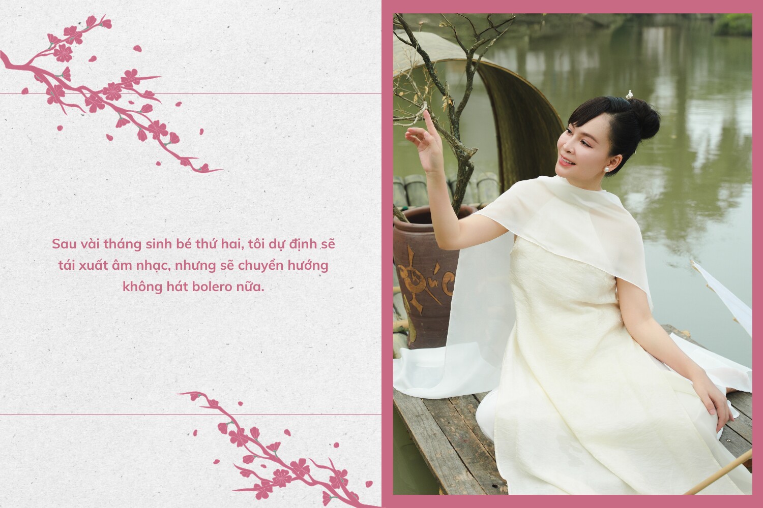 Xem clip: Bà bầu Mỹ Ngọc và con gái đầu lòng đu trend biến hình chụp ảnh Tết 2026.