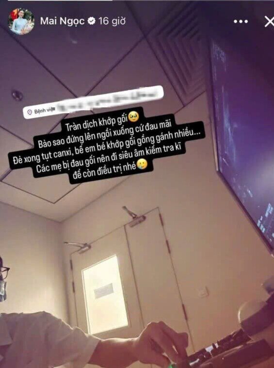 Sinh con ở tuổi U40, nữ MC gặp nhiều vấn đề sức khoẻ như tụt canxi, tràn dịch khớp gối sau sinh...