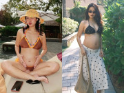 Bà bầu - Hot girl Hà Nội mặc bikini khoe bụng bầu, con trai cả đáng yêu từng gây sốt trên sóng truyền hình