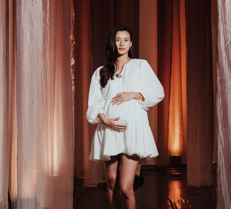 Không nhận ra mỹ nhân Việt thi Hoa hậu: Dính bầu bụng rạn vượt mặt, chồng doanh nhân kêu amp;#34;Phá thếamp;#34; - 5