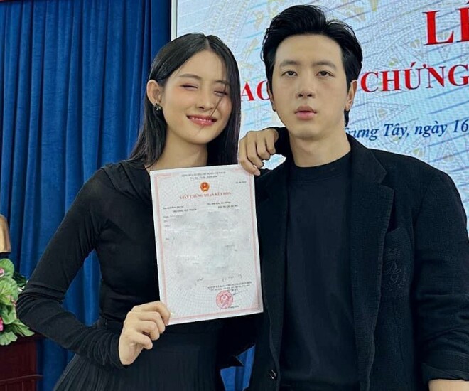 Á hậu Trương Mỹ Nhân liên tục vướng tin bầu lần 3 với chồng trẻ Phí Ngọc Hưng.