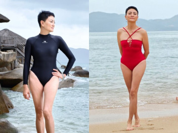 Bà ngoại U60 khoe dáng với bikini khiến dân tình đỏ mặt: Hoá ra là cô giáo nổi tiếng Hà Nội, đã sinh 4 con