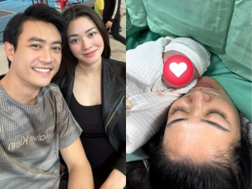 Bà bầu - Thượng úy công an đẹp trai nhất VTV thông báo vợ hot girl vừa sinh con trai, con gái lớn 15 tuổi giờ như mỹ nhân