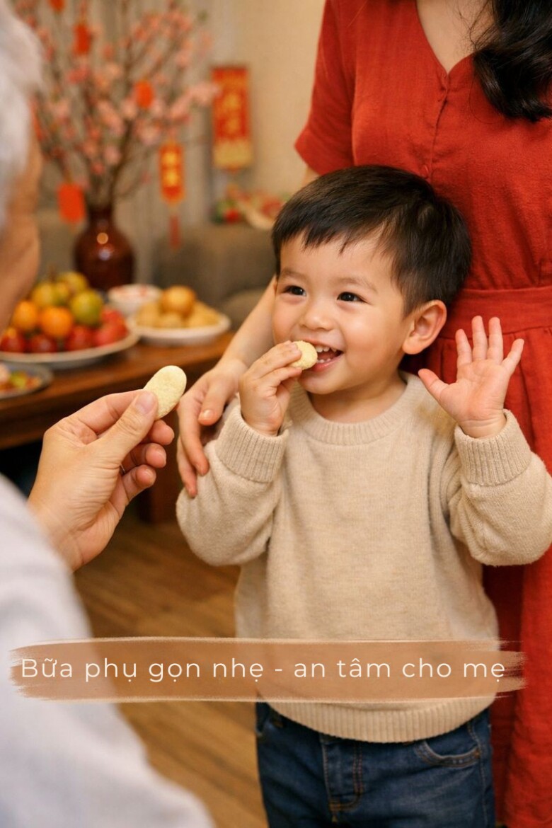 8 amp;#34;bảo bốiamp;#34; trong túi giúp mẹ thoải mái cùng con đi chúc Tết họ hàng ngày xuân, không lo con đói - 3