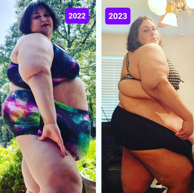 Monica hiện tại đã giảm được rất nhiều cây và cô đang nỗ lực tiếp tục kiểm soát cân nặng của mình.