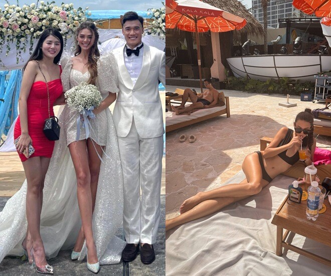 Bố cao 1m81, mẹ cao 1m73, con trai thủ môn Bùi Tiến Dũng 4 tuổi gây trầm trồ với vóc dáng chuẩn em bé Tây - 1