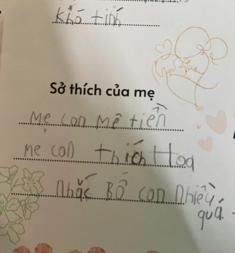 Cười ngất với tấm thiệp bé tả mẹ: Mẹ con chỉ thích nhiều tiền, không nấu ăn nhưng bố hỏi ăn gì thì mắng bố - 3