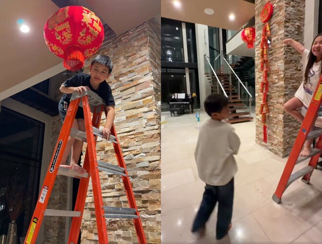 Bé Thiên Từ biết phụ mẹ việc nặng trong nhà.