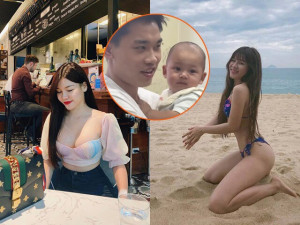 Đình Bắc U23 yêu chiều con trai của mỹ nữ nổi tiếng TP.HCM: Mẹ ruột thừa nhận cậu bé giống y hệt bố