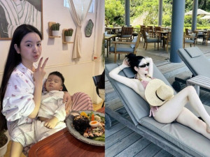 Hot girl Hà Nội khiến cầu thủ lương 7 tỷ mời 3 lần mới được hẹn hò, đẻ con xong đẹp nõn nà, dạy bé quá khéo