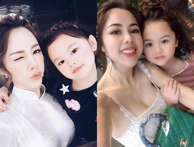 Cô có con gái xinh, đáng yêu, được nhiều mẹ bỉm yêu thích.
