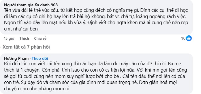 Mẹ định đặt tên con gái 7 chữ: Trương Nguyễn Tòng Tâm Ngọc Uyển Dao, dân mạng sửa lại tên 4 chữ vừa chuẩn vừa hay - 8