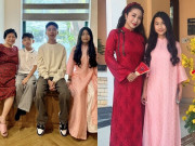 Yêu con - Ốc Thanh Vân đưa 3 con sang chúc Tết bà ngoại, con gái 12 tuổi được khen càng lớn càng xinh giống mẹ