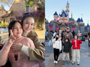Tuấn Hưng và vợ đại gia đưa 3 con sang Mỹ du xuân đầu năm, con gái xinh hệt mẹ, con trai tóc dài càng giống bố