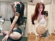 Bà bầu - Hot girl tiếp viên hàng không nghiện đẻ, vừa sinh 3 lần liên tiếp đã mang bầu con thứ 4, đẹp nõn nà không chỗ chê