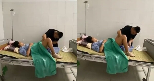 Nửa đêm trong phòng phụ sản, chồng làm việc nhạy cảm cho vợ, ai nấy xung quanh nhìn mà đỏ mặt - 4