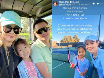 Yêu con - Lịch học kín tuần, học thêm cả thứ 7, chủ nhật, bảo sao con gái Thanh Thảo 8 tuổi vừa xinh lại giỏi giang