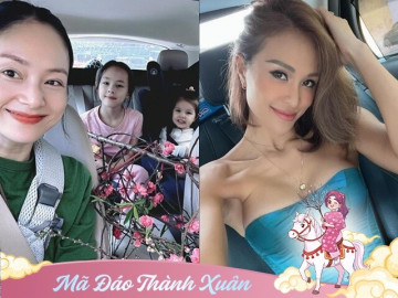 Yêu con - 3 hot mom Việt đón cái Tết đầu làm mẹ đơn thân: Lan Phương bận rộn một nách hai con