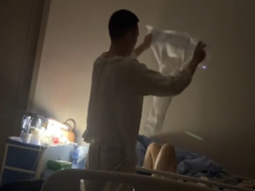 Bà bầu - Nửa đêm trong phòng phụ sản, chồng làm việc nhạy cảm cho vợ, ai nấy xung quanh nhìn mà đỏ mặt