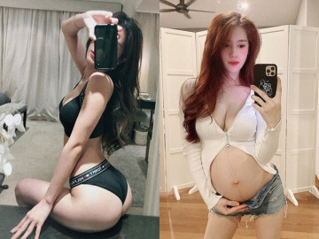 Bà bầu - Hot girl tiếp viên hàng không nghiện đẻ, vừa sinh 3 lần liên tiếp đã mang bầu con thứ 4, đẹp nõn nà không chỗ chê