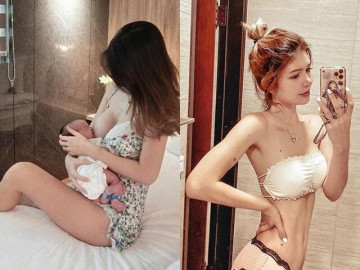 Yêu con - Hot girl 4 năm liền cởi áo lộ "bầu ngực silicon" đẫy đà bên con, phản ứng của đứa trẻ năm thứ 5 khiến mẹ đỏ mặt