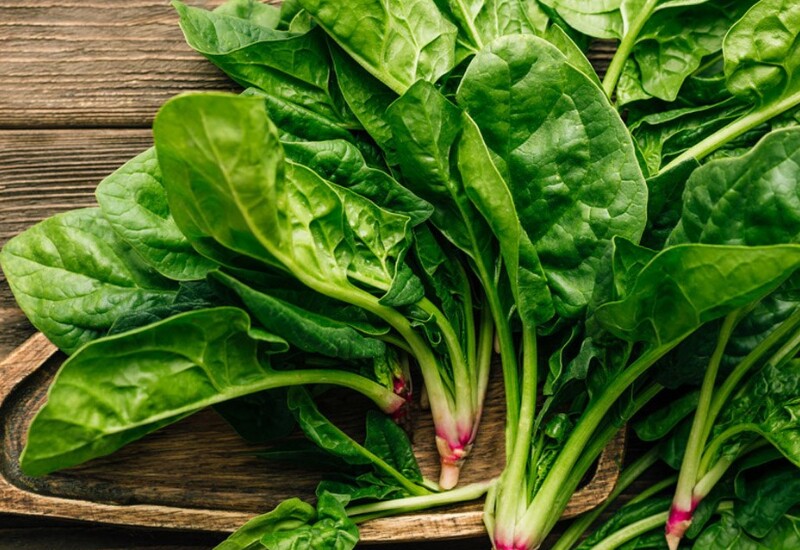 Rau bina hay còn gọi là cải bó xôi luôn nằm trong TOP đầu bảng xếp giàu dinh dưỡng vì chứa vitamin C, E, K cùng chất chống oxy hóa mạnh giúp bảo vệ mắt, hỗ trợ tiêu hóa và kiểm soát sự phát triển tế bào bất thường. Lượng magie trong cải bó xôi cao còn tốt cho xương.