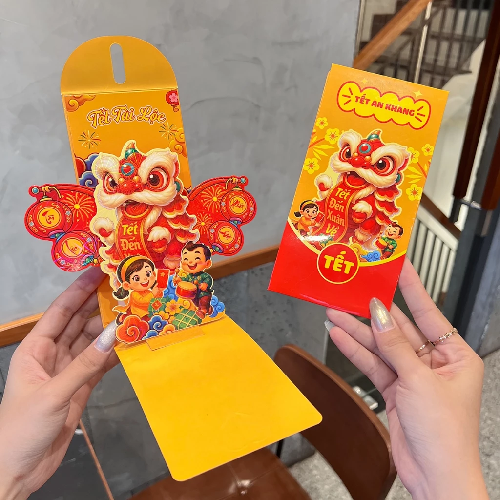 Bao lì xì với hình ảnh 3D với giá từ 17.000 đồng/ cái.