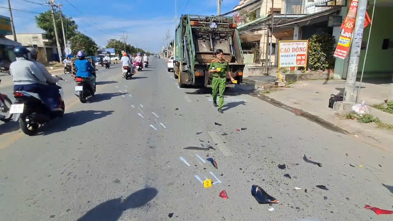 Hiện trường vụ tai nạn.