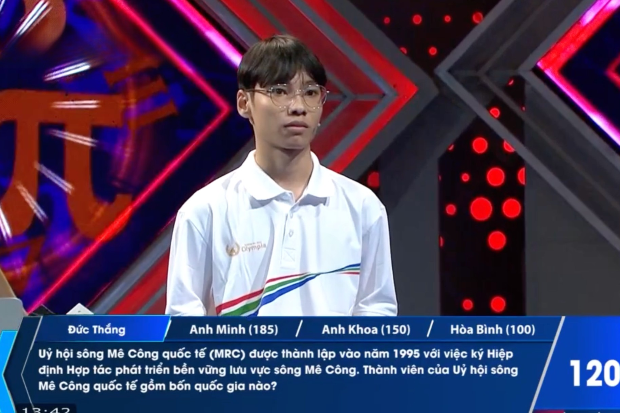 Đức Thắng nhập cuộc ở phần thi Về đích đầy tự tin, song may mắn chưa đến với nam sinh quê Ninh Bình.