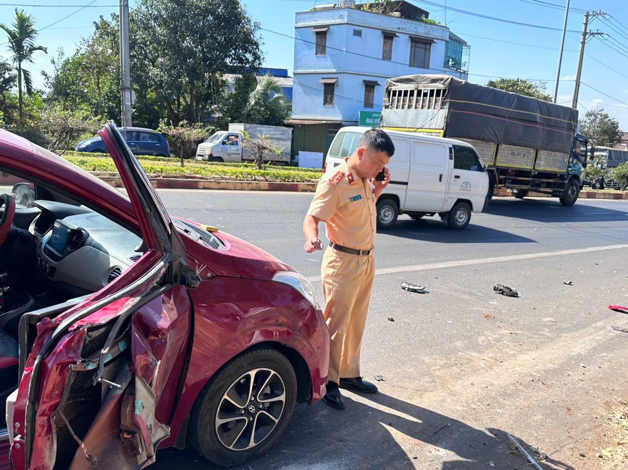 Hiện trường vụ tai nạn.