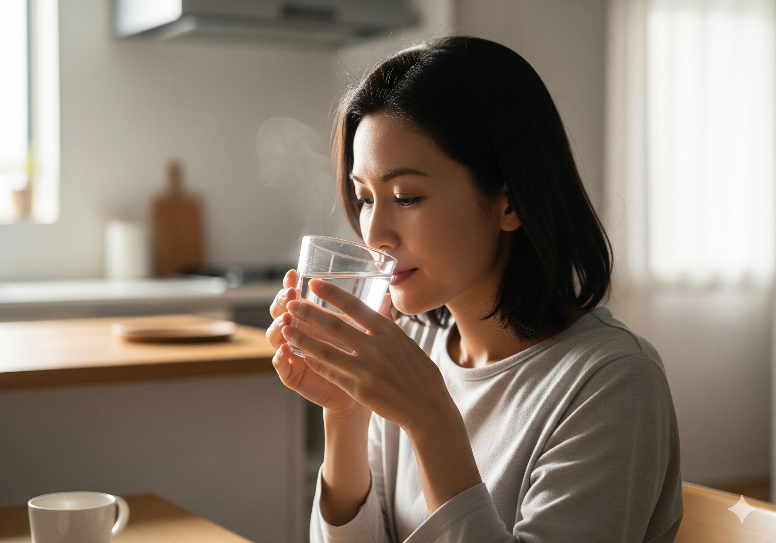 Uống đủ nước mùa lạnh khiến khớp được bôi trơn và hoạt động trơn tru hơn. Ảnh minh họa. 