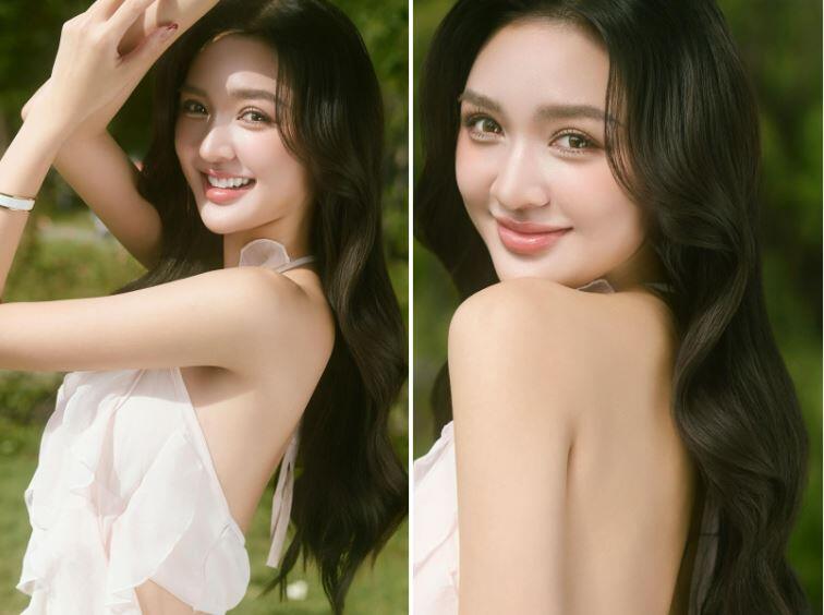 Á hậu xinh như búp bê được fan amp;#34;đẩy thuyềnamp;#34; yêu cầu thủ Đình Bắc là ai? - 2